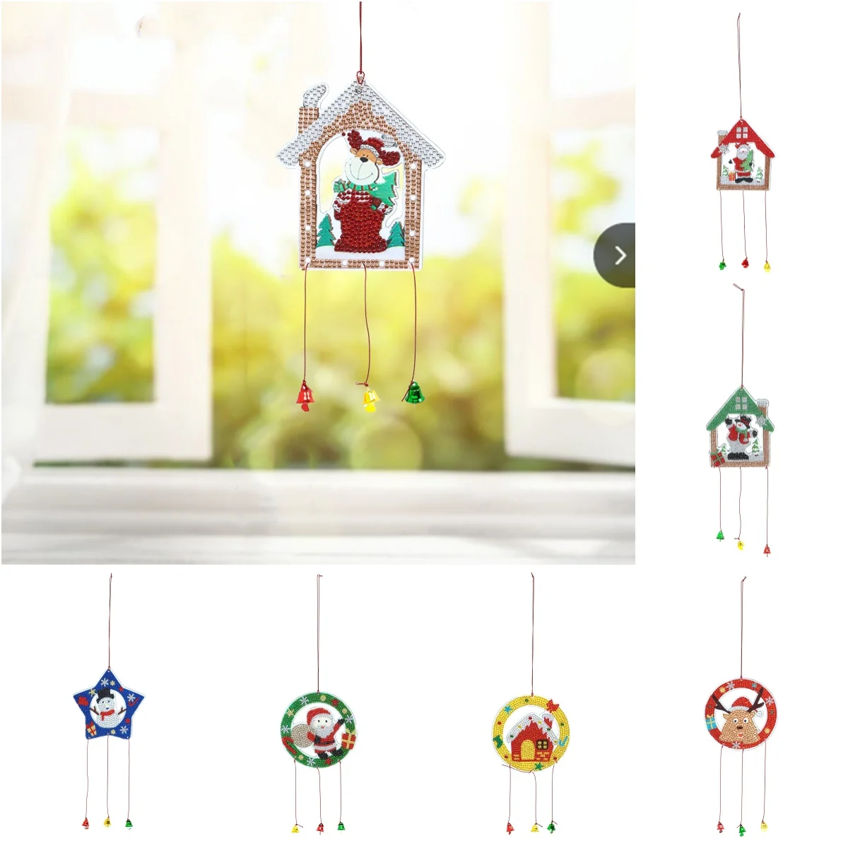 1 шт./компл. набор алмазной живописи в рождественском стиле своими руками с выдолбленными подвесными украшениями и колокольчиками
1 шт./компл. набор алмазной живописи в рождественском стиле своими руками с выдолбленными подвесными украшениями и колокольчиками