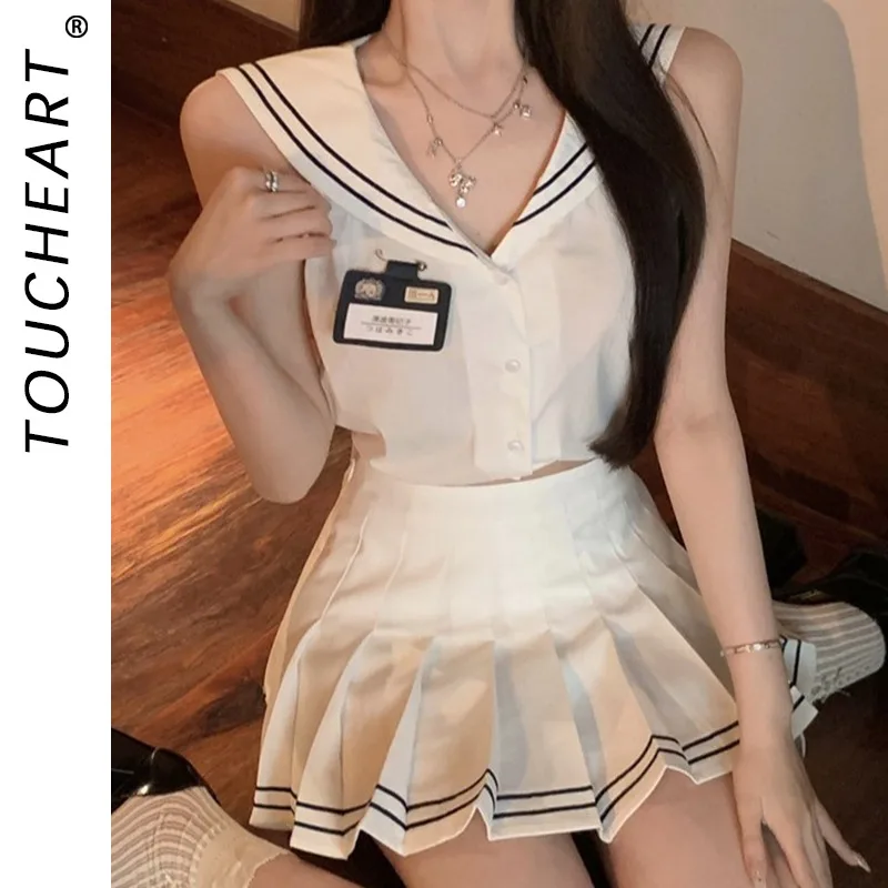 Toucheart Women Erotic JK Skirt Student Uniform Gather Together Slim Skirt Premium Romantic Seductive Intimate Underwear Set
Toucheart Women Erotic JK Skirt Student Uniform Gather Together Slim Skirt Premium Romantic Seductive Intimate Underwear Set