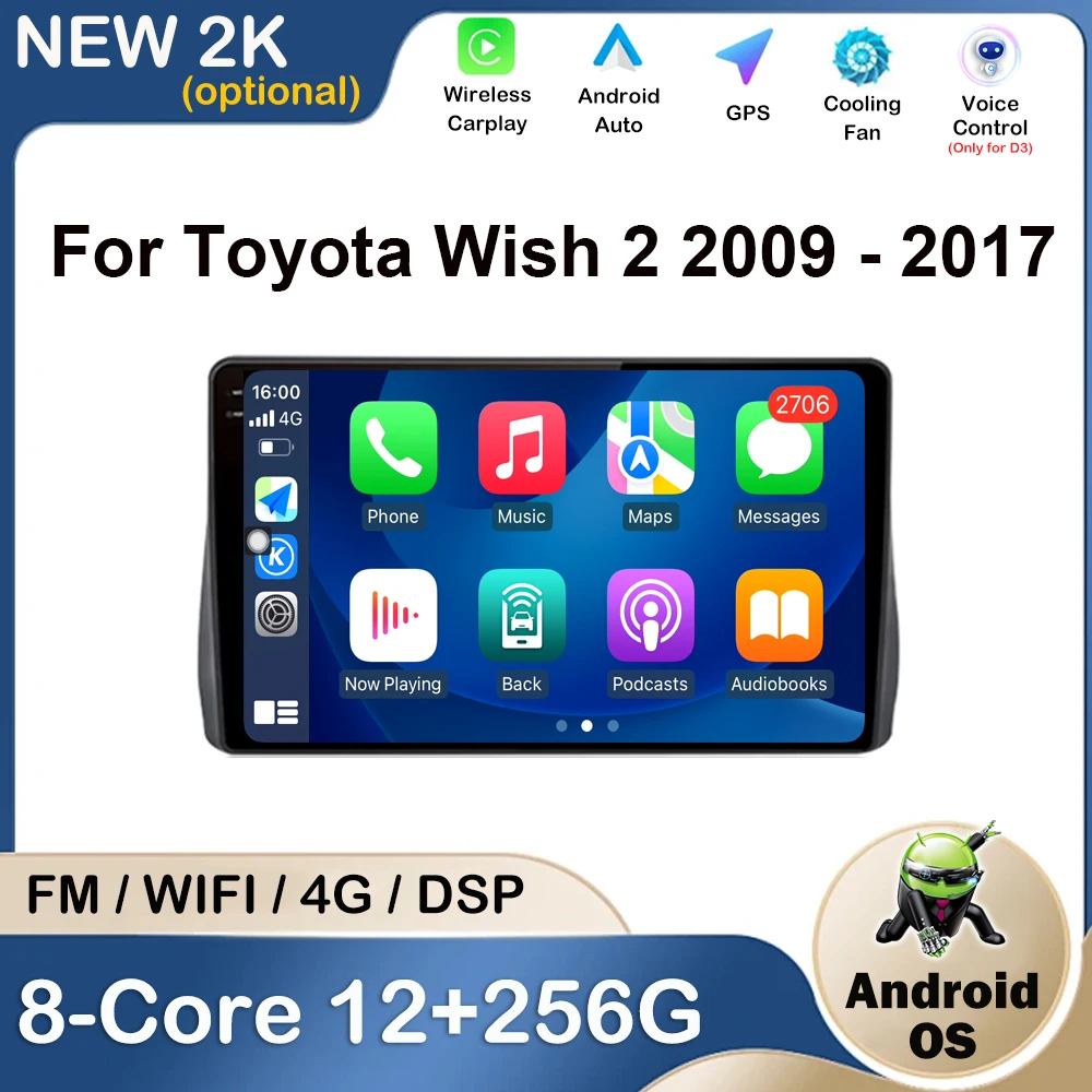 10 '' Andriod OS Car Multimedia Radio Player For Toyota Wish 2 2009 - 2017 GPS Navigation Audio DSP Stereo WIFI Head Unit 4G
10 '' Andriod OS Car Multimedia Radio Player For Toyota Wish 2 2009 - 2017 GPS Navigation Audio DSP Stereo WIFI Head Unit 4G