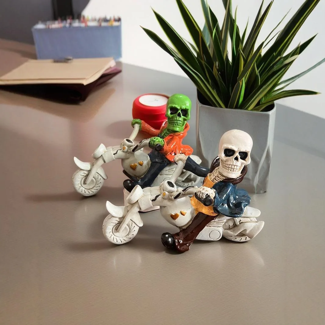 Halloween Skull Rider Motorcycle Resin Statue - Home Decor Desktop Ornament Individual Piece
Halloween Skull Rider Motorcycle Resin Statue - Home Decor Desktop Ornament Individual Piece
