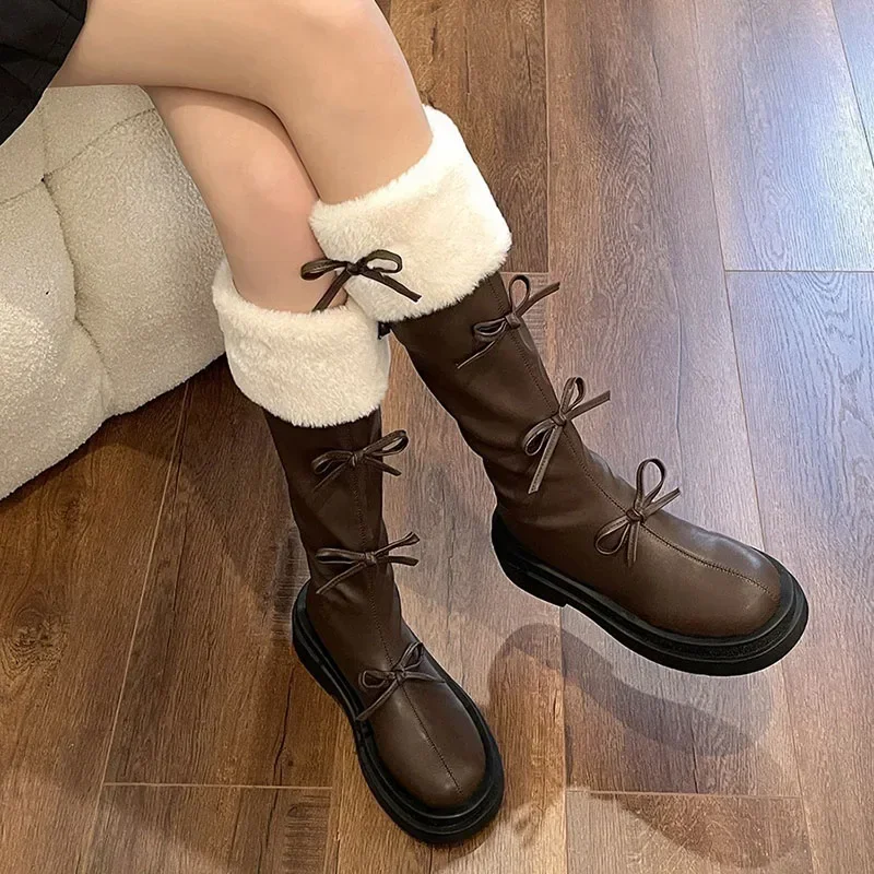 Short Plush Women Knee High Boots Fashion Square Heel Ladies Elegant Back Zippers Long Knight Booties Winter Women's Footwear
Short Plush Women Knee High Boots Fashion Square Heel Ladies Elegant Back Zippers Long Knight Booties Winter Women's Footwear