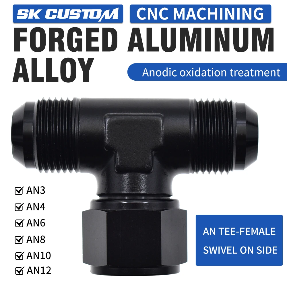 AN6 AN8 AN10 Универсальный кованый тройник из алюминиевого сплава, фитинг для шланга-мужчина, женский тройник на боковой резьбовой фитинг, адаптер
AN6 AN8 AN10 Универсальный кованый тройник из алюминиевого сплава, фитинг для шланга-мужчина, женский тройник на боковой резьбовой фитинг, адаптер