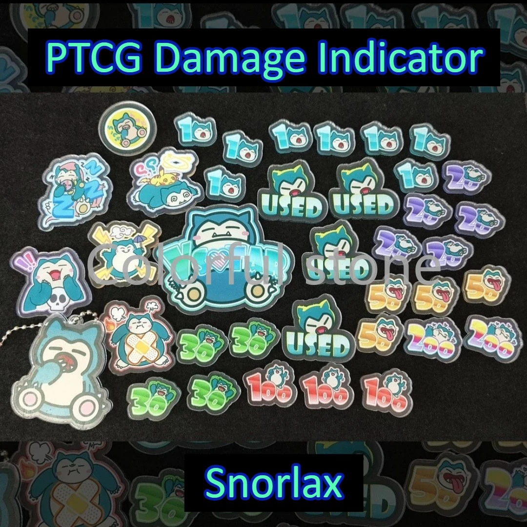 PTCG Pokemon Match Scoring Damage Counter Damage Indicator Snorlax Used Board Vstar Borad Role-playing Game Acrylic Toy Gift
PTCG Pokemon Match Scoring Damage Counter Damage Indicator Snorlax Used Board Vstar Borad Role-playing Game Acrylic Toy Gift