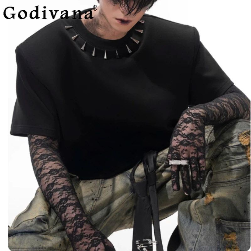 Summer New Black Heavy Industry Short Sleeve Men and Women Simple T-shirt Fashion Versatile Loose Round Neck Daily T-shirts
Summer New Black Heavy Industry Short Sleeve Men and Women Simple T-shirt Fashion Versatile Loose Round Neck Daily T-shirts