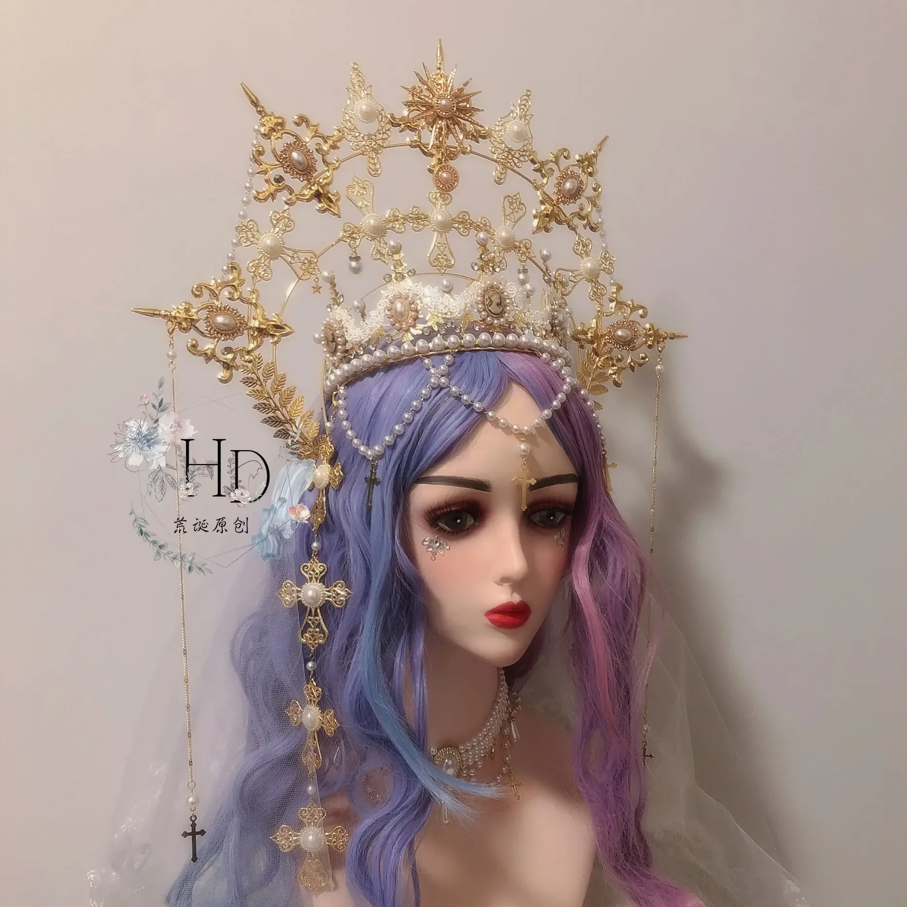 2025 Lolita Notre Dame Halo Crown Hair Front Crown Large Aperture Lolita Wedding Tea Party Walk Show One
2025 Lolita Notre Dame Halo Crown Hair Front Crown Large Aperture Lolita Wedding Tea Party Walk Show One