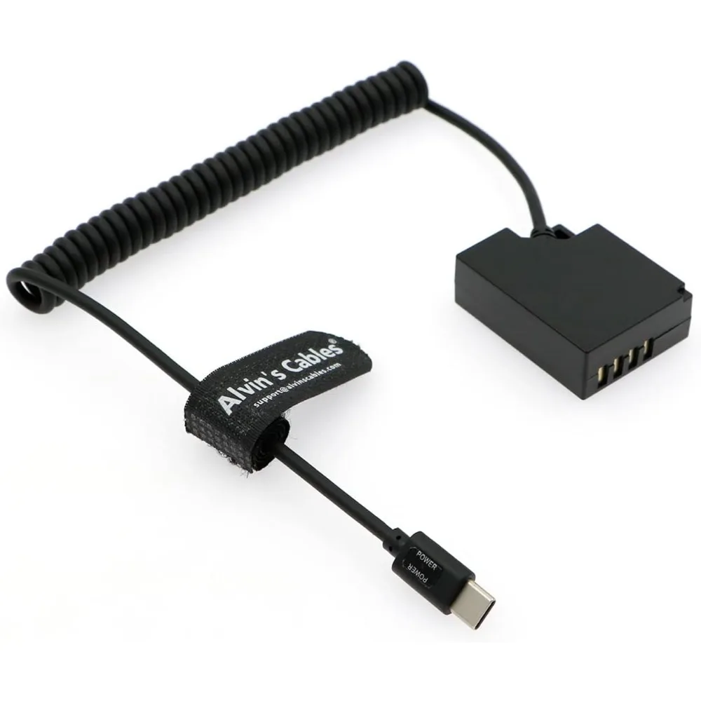 Alvin's Cables PD Type-C to Decoding NP-W126 Dummy Battery Coiled Power Cable for Fujifilm X-A1 X-A2 HS50EXR HS35EXR Cameras
Alvin's Cables PD Type-C to Decoding NP-W126 Dummy Battery Coiled Power Cable for Fujifilm X-A1 X-A2 HS50EXR HS35EXR Cameras