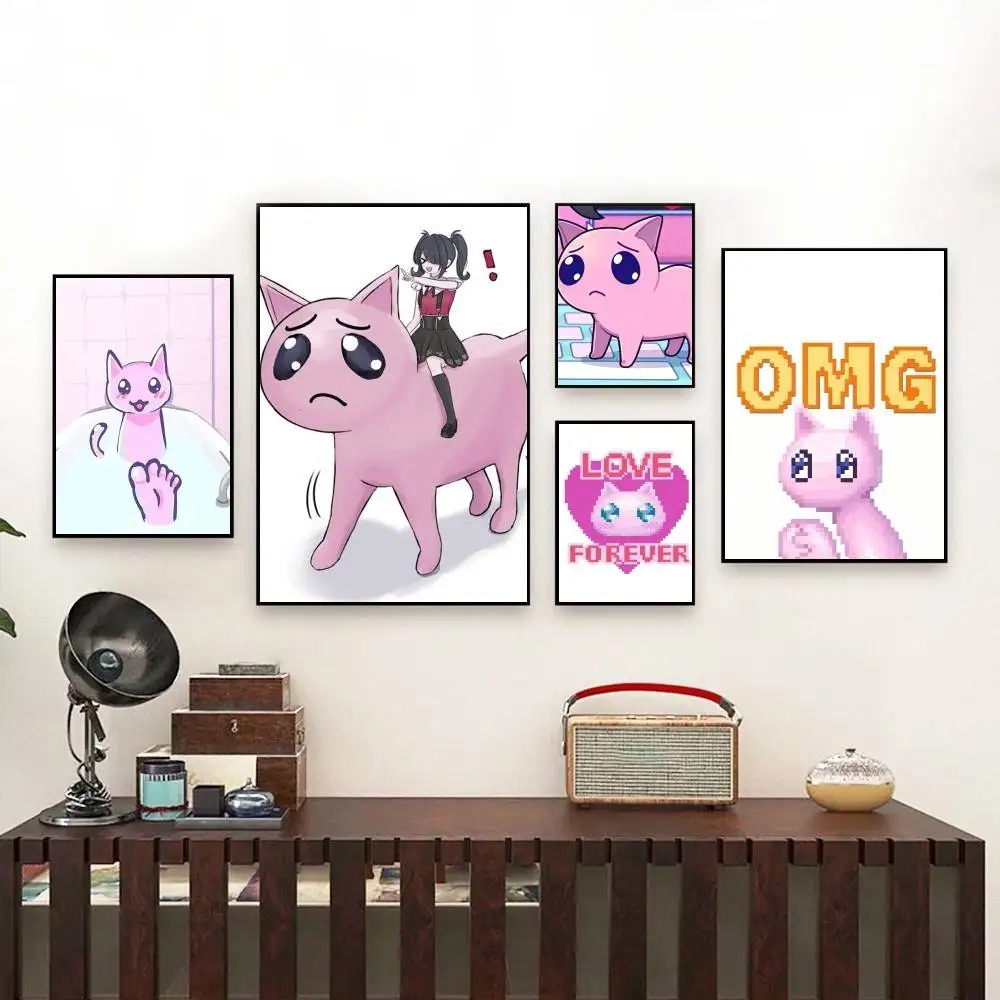 P-chan Cat Game Needy Streamer Poster Perfect Space Sticker Self Adhesive for Office Home Theater Wall Art Decor Fancy Gift
P-chan Cat Game Needy Streamer Poster Perfect Space Sticker Self Adhesive for Office Home Theater Wall Art Decor Fancy Gift