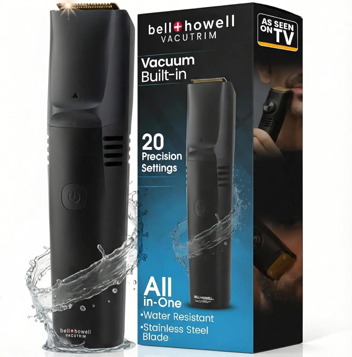 Cordless Rechargeable Beard Trimmer with Vacuum, 20 Length Settings, Stainless Steel Blades for Men's Facial Hair
Cordless Rechargeable Beard Trimmer with Vacuum, 20 Length Settings, Stainless Steel Blades for Men's Facial Hair