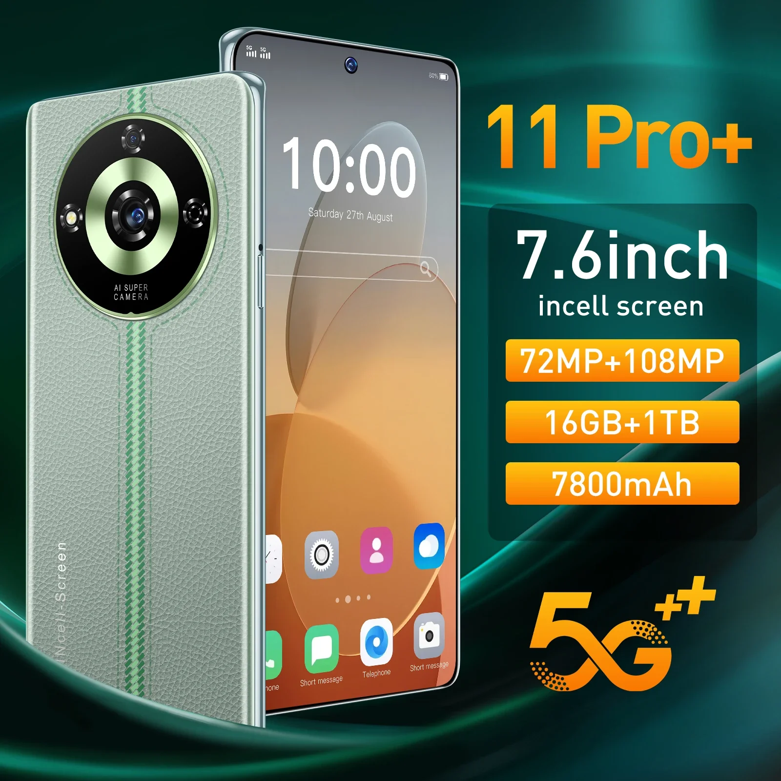 2024 Новые популярные мобильные телефоны 11 Pro + 7,6 дюймов HD смартфон android 16G + 1T 7800 МП мАч разблокировка по лицу телефон с двумя SIM-картами
2024 Новые популярные мобильные телефоны 11 Pro + 7,6 дюймов HD смартфон android 16G + 1T 7800 МП мАч разблокировка по лицу телефон с двумя SIM-картами