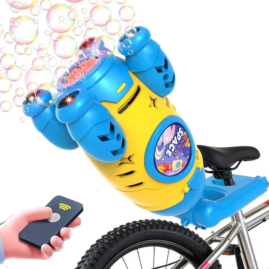 Remote Control Bubbles Machine Kids Bike Automatic Bubbles Blower with LED Lights Outdoor Cycling Bubbles Toy Gifts for Boy Girl
Remote Control Bubbles Machine Kids Bike Automatic Bubbles Blower with LED Lights Outdoor Cycling Bubbles Toy Gifts for Boy Girl