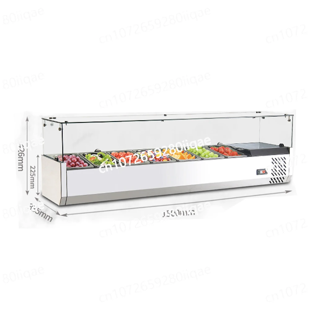 Топ-холодильник для пиццы, еды, стеклянный холодильник для салата, сэндвича, холодильник для салата, нержавеющая сталь 1,5 м, 7*1/4 GN, сковорода, счетчик
Топ-холодильник для пиццы, еды, стеклянный холодильник для салата, сэндвича, холодильник для салата, нержавеющая сталь 1,5 м, 7*1/4 GN, сковорода, счетчик