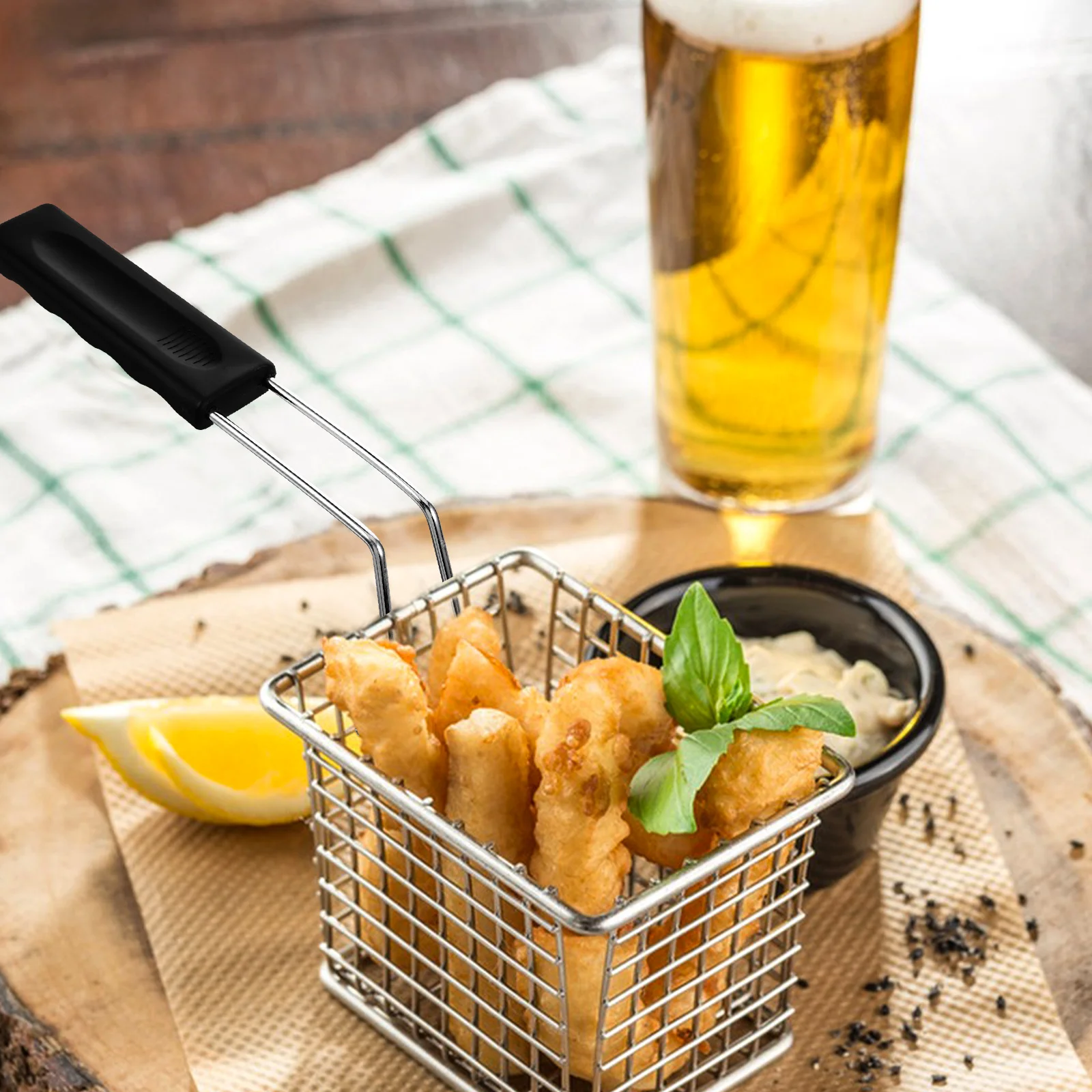 Oil Fry Basket Handle Replacement Stainless Steel Nonslip Ergonomic For Frying Pan Egg Ring Cookware Kitchen Gadgets
Oil Fry Basket Handle Replacement Stainless Steel Nonslip Ergonomic For Frying Pan Egg Ring Cookware Kitchen Gadgets