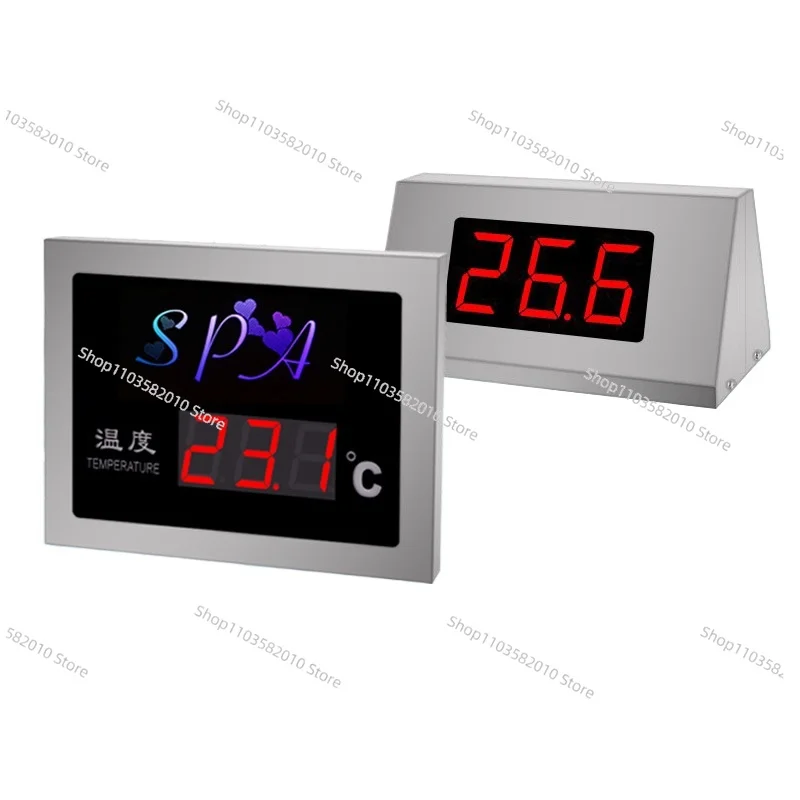 Indoor swimming pool spa temperature display, stainless steel wall-mounted double-sided display thermometer
Indoor swimming pool spa temperature display, stainless steel wall-mounted double-sided display thermometer