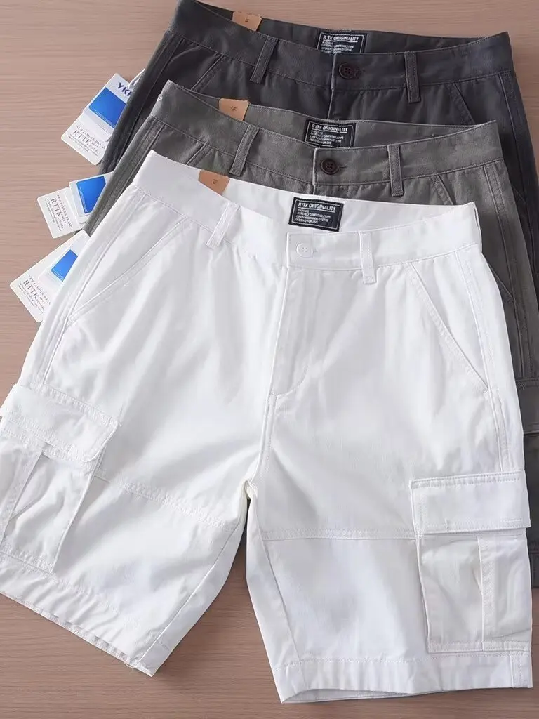 Men's Summer Workwear Shorts Pure Cotton Straight Leg Multi-Pocket Tagless Five-Quarter Length Loose Fit Casual Trousers
Men's Summer Workwear Shorts Pure Cotton Straight Leg Multi-Pocket Tagless Five-Quarter Length Loose Fit Casual Trousers