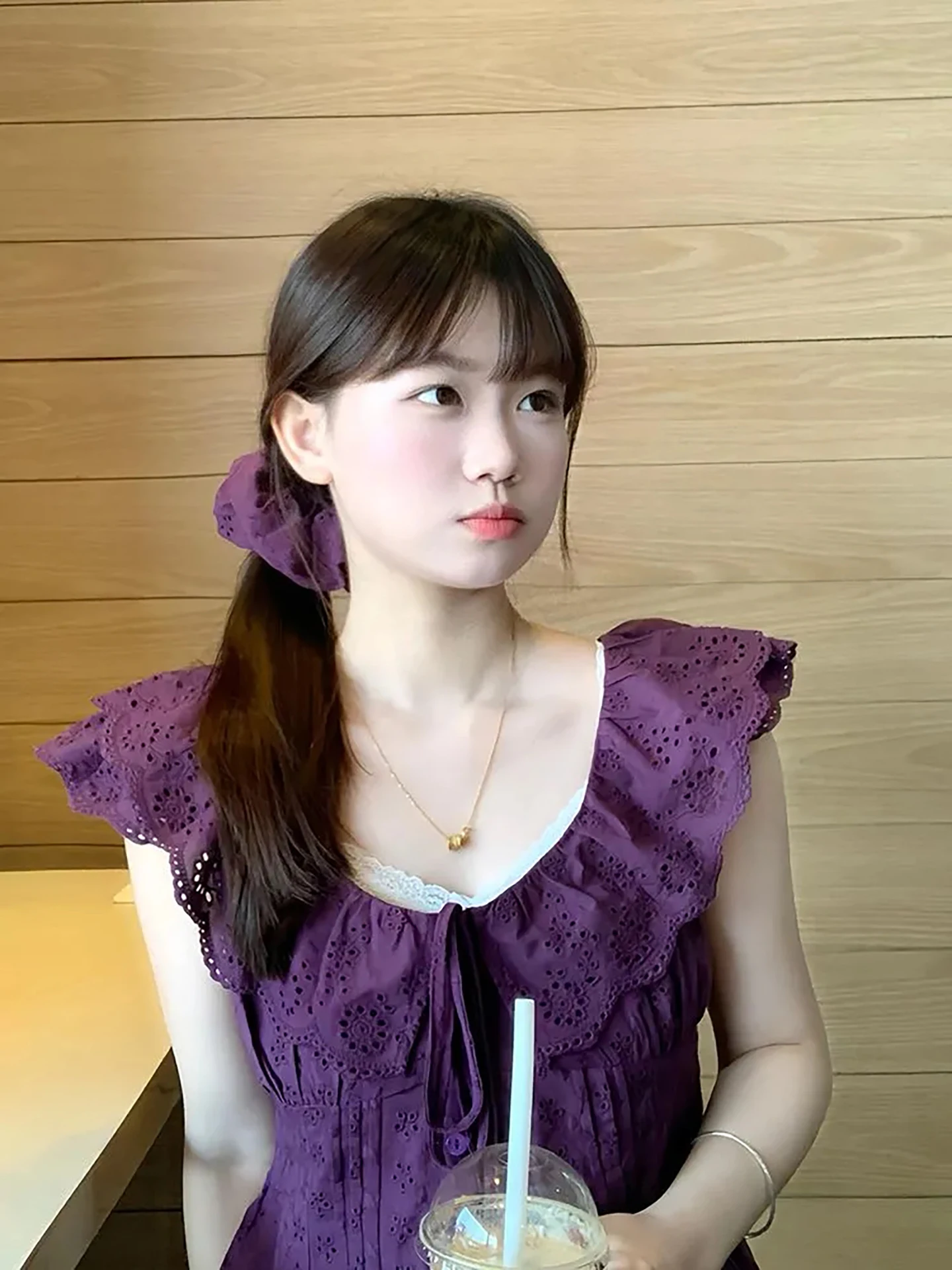 Sweet Spicy Girl Summer New Style Korean Purple Sleeveless Shirt Women's Fashion Set with Lace Camisole Inner Wear Top
Sweet Spicy Girl Summer New Style Korean Purple Sleeveless Shirt Women's Fashion Set with Lace Camisole Inner Wear Top