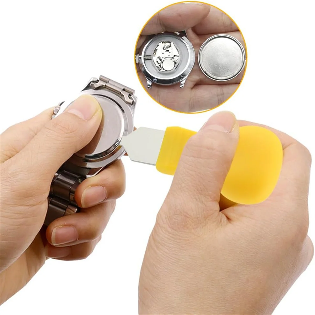 ELBA_Watch Pressing Tool Set, Watch Battery Replacement, Watch Opener Disassembly, Watch Repair Kit with Pry Opening
ELBA_Watch Pressing Tool Set, Watch Battery Replacement, Watch Opener Disassembly, Watch Repair Kit with Pry Opening