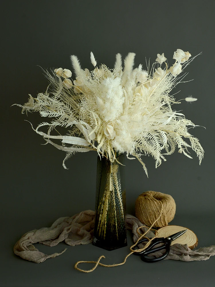Natural White Dried Flowers Boho Bouquet Wedding Floral Arrangements Dry Pampas Grass Plants Boho Home Decor Indoor Decoration
Natural White Dried Flowers Boho Bouquet Wedding Floral Arrangements Dry Pampas Grass Plants Boho Home Decor Indoor Decoration