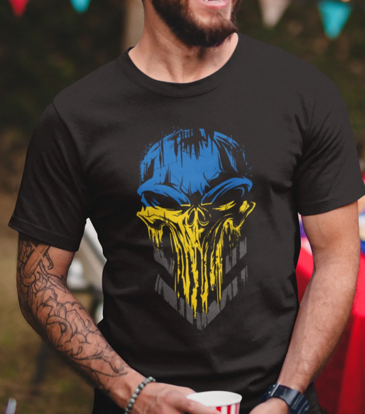 Ukraine Skull Flag Military Ukrainian Men T-shirt Short Sleeve Casual Cotton O-Neck Summer TShirts
Ukraine Skull Flag Military Ukrainian Men T-shirt Short Sleeve Casual Cotton O-Neck Summer TShirts