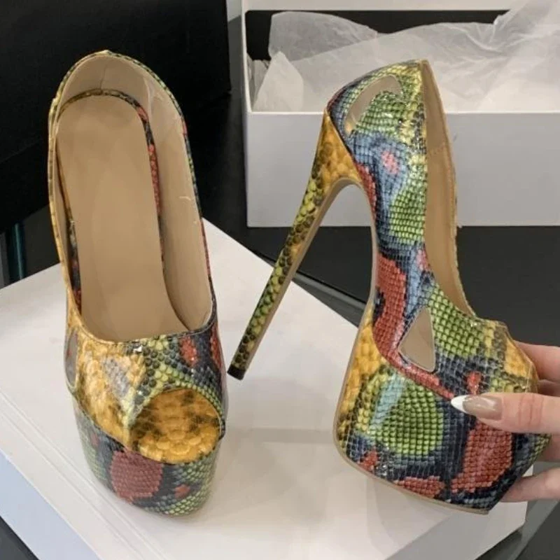 Sexy Platform Sandals Ladies Pumps16cm Peep Toe Thin High Designer Banquet Party Shoes Color Elegant Brand High Heels Woman
Sexy Platform Sandals Ladies Pumps16cm Peep Toe Thin High Designer Banquet Party Shoes Color Elegant Brand High Heels Woman