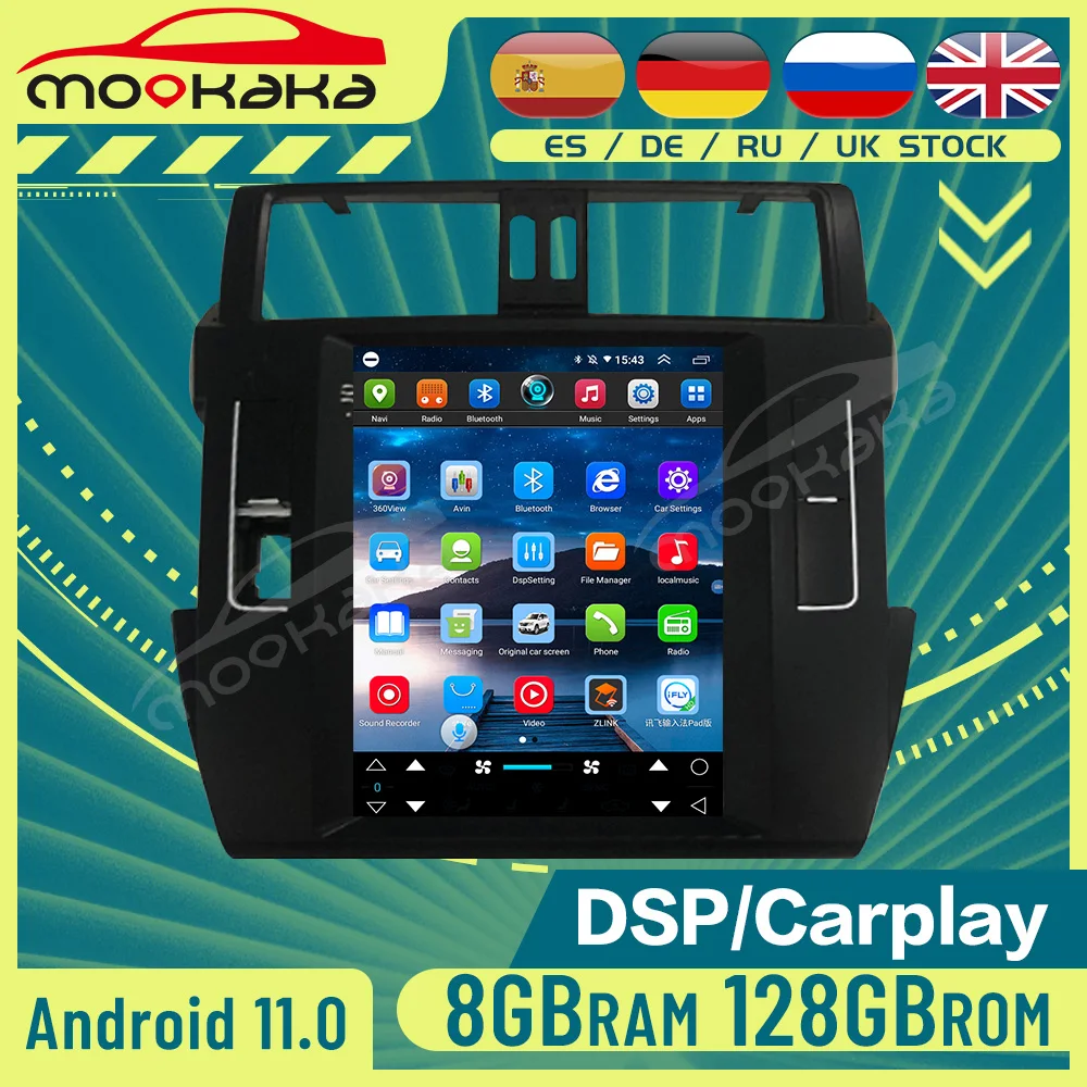 Автомобильный DVD-плеер Tesla Style Radio Auto Stereo Head Unit Android для Toyota Land Cruiser Prado 150 2013- 2017 DSP Carplay GPS Navi
Автомобильный DVD-плеер Tesla Style Radio Auto Stereo Head Unit Android для Toyota Land Cruiser Prado 150 2013- 2017 DSP Carplay GPS Navi