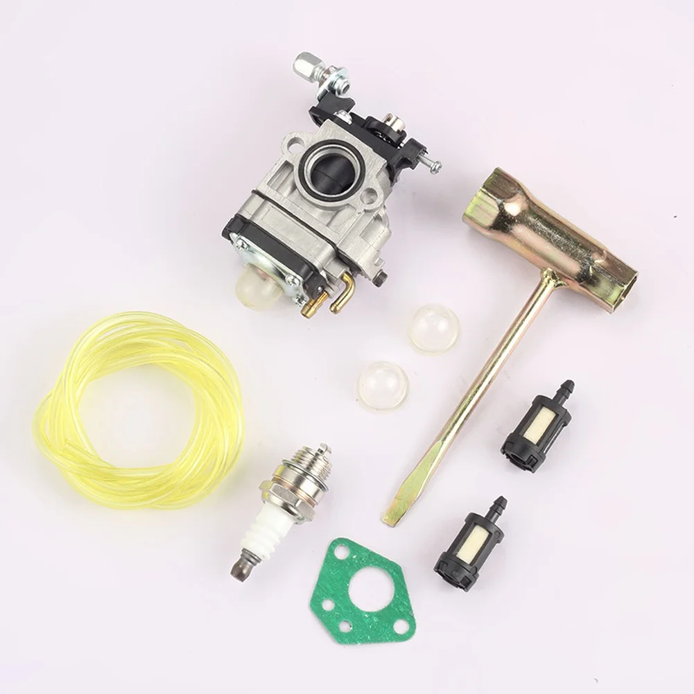 Комплектующие топливной системы для двухтактных двигателей газонокосилок 330 куб. см: топливный фильтр, свеча зажигания, прокладки и другие детали.
Комплектующие топливной системы для двухтактных двигателей газонокосилок 330 куб. см: топливный фильтр, свеча зажигания, прокладки и другие детали.