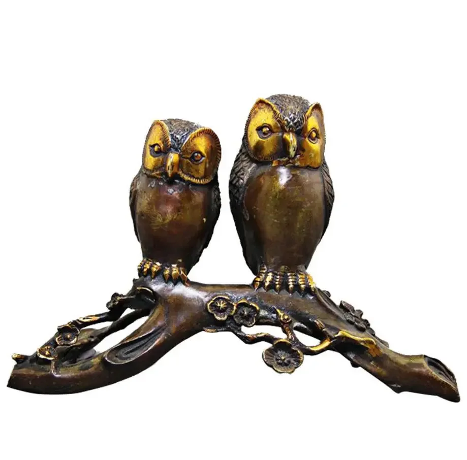 Copper Statue Antique crafts manufacturers direct sales of antique and old pure copper, wholesale brass owl ornaments
Copper Statue Antique crafts manufacturers direct sales of antique and old pure copper, wholesale brass owl ornaments