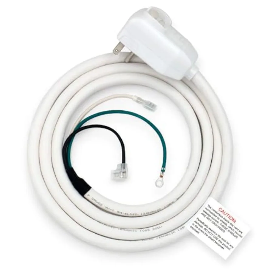 7.5FT LCDI A/C Power Cord Replacement, 20 Amp 240V 4800W, NEMA 6-20P Plug, 12/3 AWG Power Supply Cord Leakage Current Detection
7.5FT LCDI A/C Power Cord Replacement, 20 Amp 240V 4800W, NEMA 6-20P Plug, 12/3 AWG Power Supply Cord Leakage Current Detection