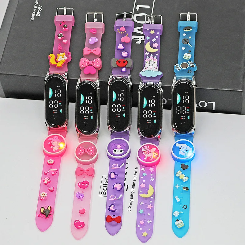 New Products in Stock Children StudentLEDWatch Cartoon Cool Flashing Light M9Digital Silicone Watch
New Products in Stock Children StudentLEDWatch Cartoon Cool Flashing Light M9Digital Silicone Watch