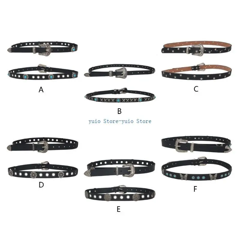 X7XB Unique Teens Relief Pattern Buckle Belt Eye-catching Adjustable Waist Straps
X7XB Unique Teens Relief Pattern Buckle Belt Eye-catching Adjustable Waist Straps