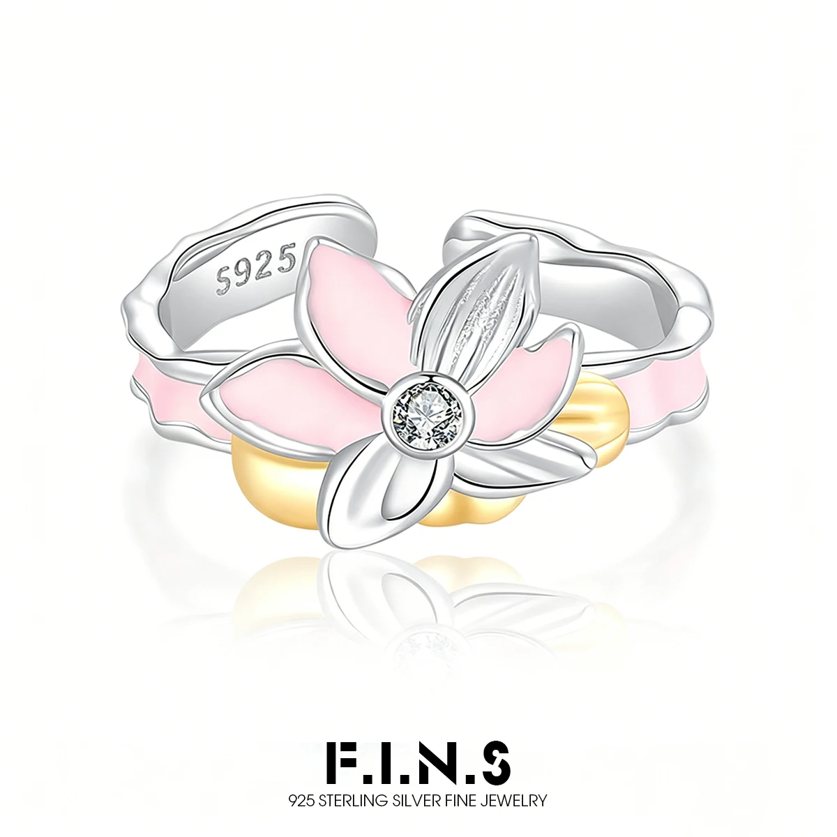 F.I.N.S Original Design New Chinese Style S925 Sterling Silver Ring For Women Zircon Enamel Lotus Open Adjustable Finger Jewelry
F.I.N.S Original Design New Chinese Style S925 Sterling Silver Ring For Women Zircon Enamel Lotus Open Adjustable Finger Jewelry