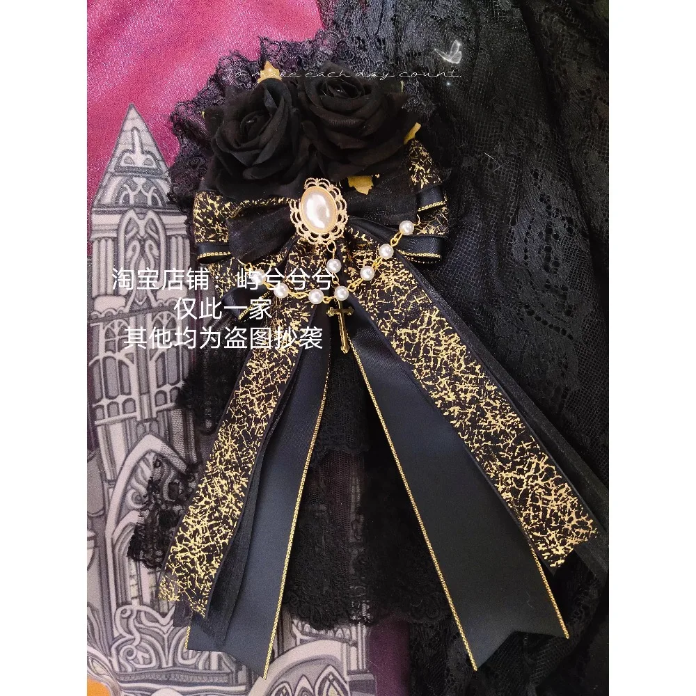Gothic Dark Lolita Hairpin Bronzing Bow Rose Headgear Lolita Gorgeous Accessories Lace Clip Rhinestone Hair Clips for Women
Gothic Dark Lolita Hairpin Bronzing Bow Rose Headgear Lolita Gorgeous Accessories Lace Clip Rhinestone Hair Clips for Women