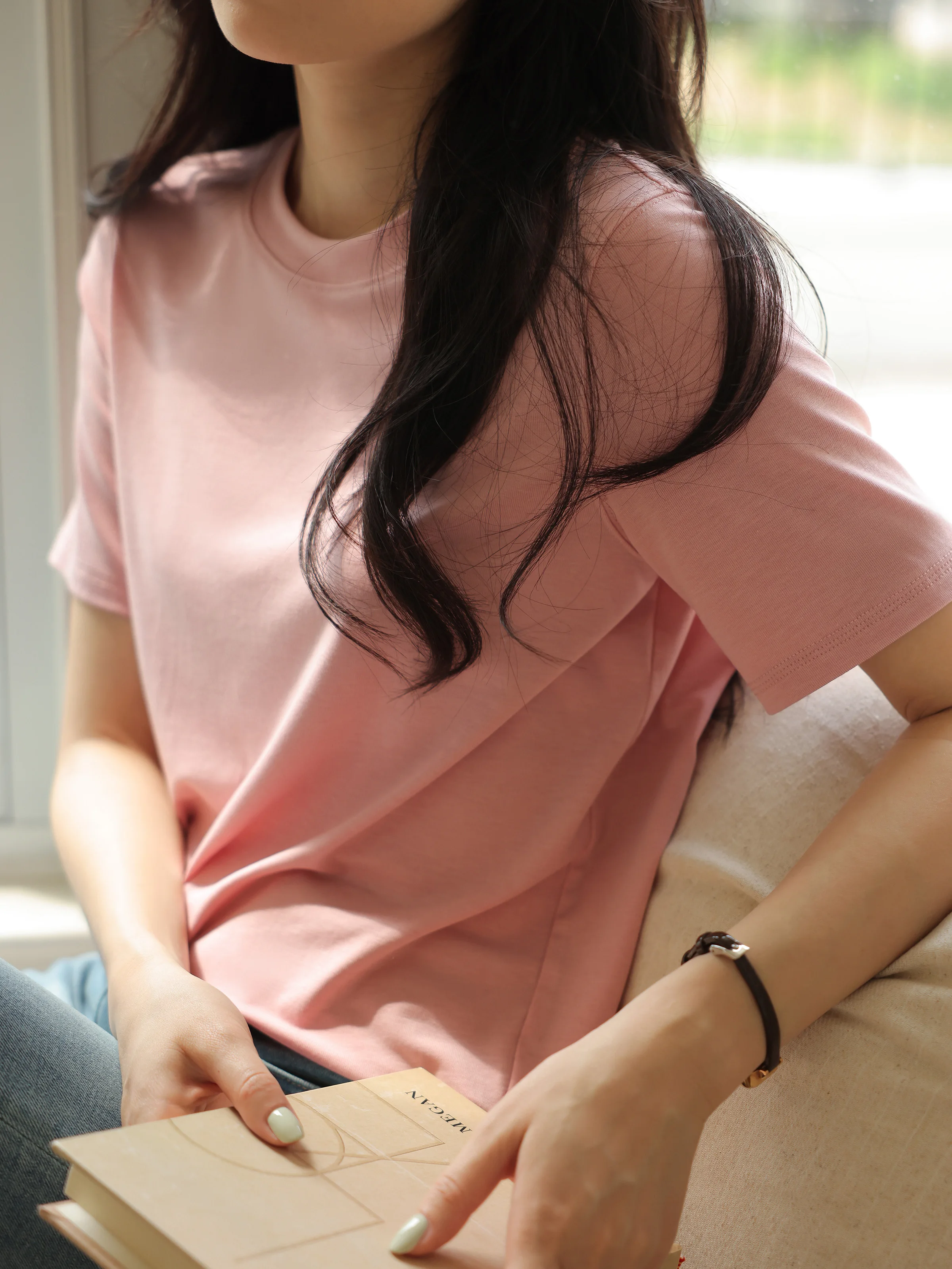 Tencel Acetate Short Sleeve T-Shirt Women Summer Loose Fit Solid Color Top Stretchy Casual Slim O-Neck Basic Breathable Tee
Tencel Acetate Short Sleeve T-Shirt Women Summer Loose Fit Solid Color Top Stretchy Casual Slim O-Neck Basic Breathable Tee
