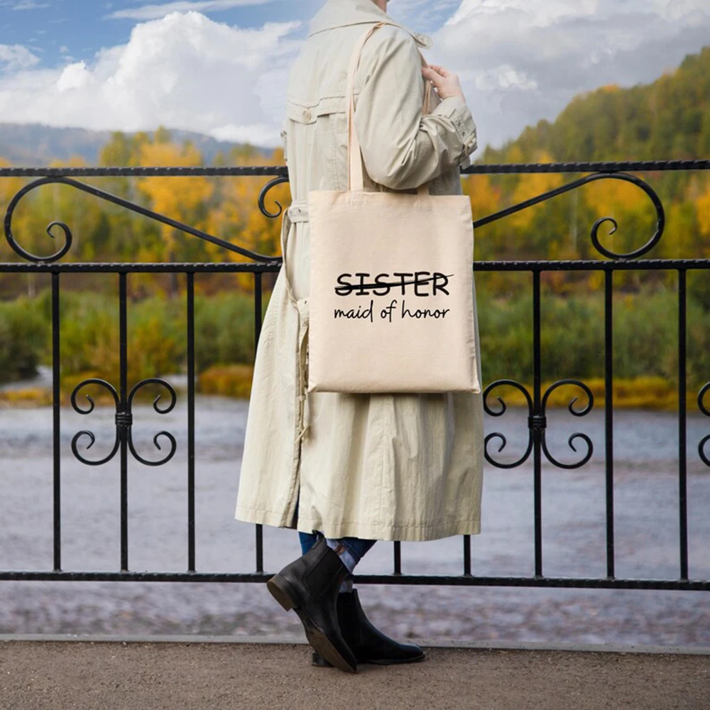 Durable Bride Sister Tote Bag Personalized Maid of Honor Canvas Tote Multi Functional Bride Beach Bag Bachelorette Party Wedding
Durable Bride Sister Tote Bag Personalized Maid of Honor Canvas Tote Multi Functional Bride Beach Bag Bachelorette Party Wedding