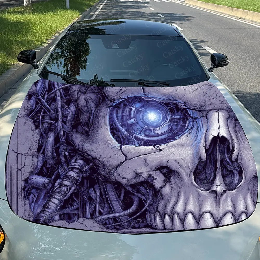 Cyberpunk Style Mech Skeleton Car Hood Sticker, Automotive Exterior Customization, Durable PVC Vinyl Wrap For Car Engine Cover
Cyberpunk Style Mech Skeleton Car Hood Sticker, Automotive Exterior Customization, Durable PVC Vinyl Wrap For Car Engine Cover