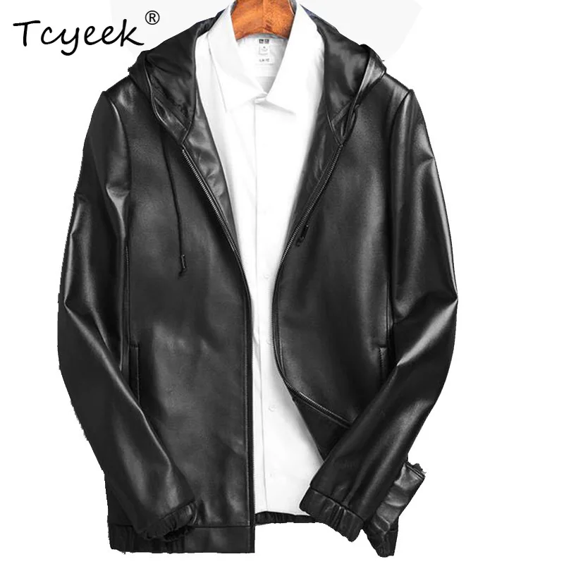 Tcyeek Real Leather Jacket Men Clothing Spring Autumn Mens Coats Top Layer Sheepskin Coat Hoodie Korean Trendy Jaqueta De Couro
Tcyeek Real Leather Jacket Men Clothing Spring Autumn Mens Coats Top Layer Sheepskin Coat Hoodie Korean Trendy Jaqueta De Couro