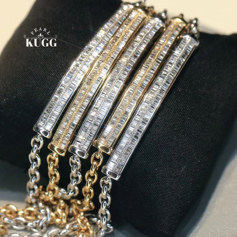 KUGG 100% 18K White/Yellow Gold Bracelet Fashion INS Style 0.90carat Real Natural Diamond Bracelet for Women Fine Jewelry
KUGG 100% 18K White/Yellow Gold Bracelet Fashion INS Style 0.90carat Real Natural Diamond Bracelet for Women Fine Jewelry