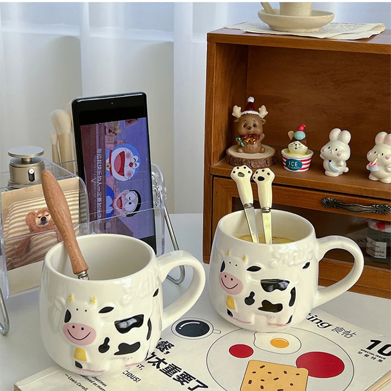 Cow Ceramic Mug Student Couple Water Caneca Breakfast Advanced Sense Light Luxury Coffee Lotus Root Powder Relief Tazas
Cow Ceramic Mug Student Couple Water Caneca Breakfast Advanced Sense Light Luxury Coffee Lotus Root Powder Relief Tazas