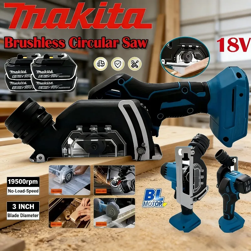 Makita Cordless 19500RPM Electric 3 Inch Angle Grinder Cut Off Tool Tile Cutter for Wood Tile Plastic Tool For Makita Battery
Makita Cordless 19500RPM Electric 3 Inch Angle Grinder Cut Off Tool Tile Cutter for Wood Tile Plastic Tool For Makita Battery