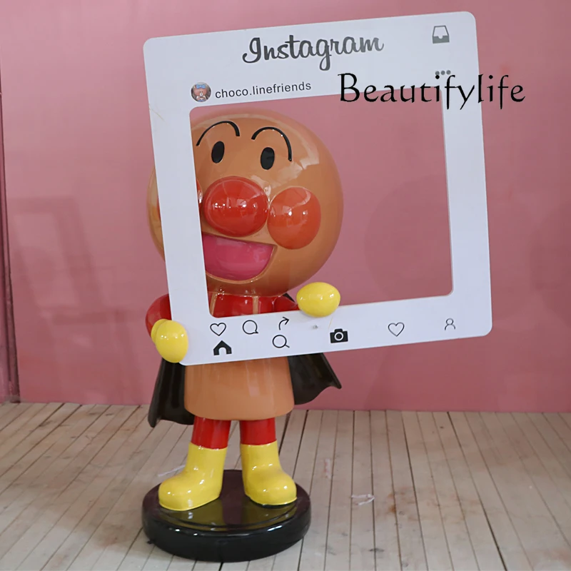 Bread Superman FRP Sculpture Cartoon Nordic Store Decoration Outdoor Lucky Ornament
Bread Superman FRP Sculpture Cartoon Nordic Store Decoration Outdoor Lucky Ornament