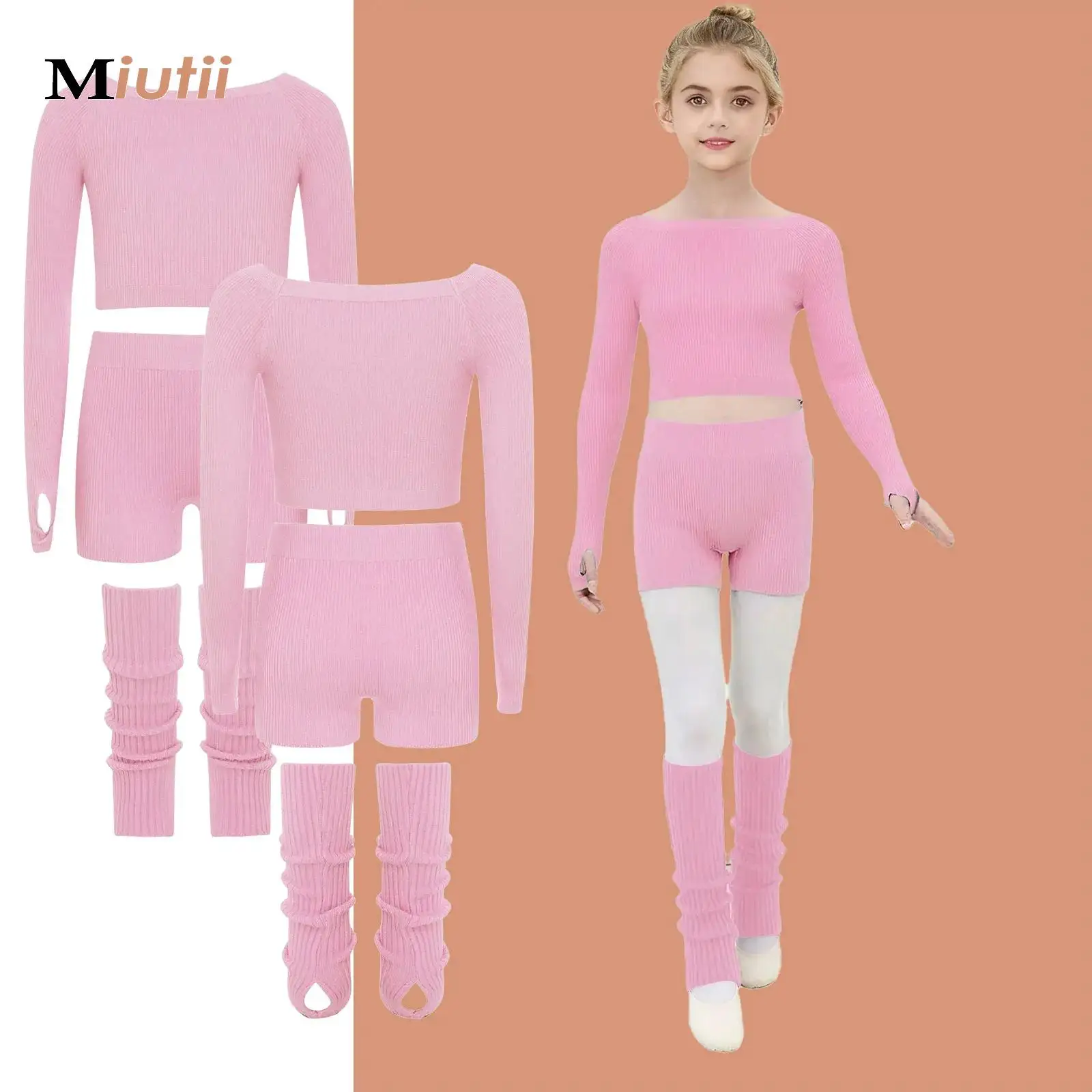 Kids Girls Ballet Dance Sweater Elastic Flat Shoulder Crop Top Teen Children Autumn Winter Pullovers with Shorts And Leg Warmers
Kids Girls Ballet Dance Sweater Elastic Flat Shoulder Crop Top Teen Children Autumn Winter Pullovers with Shorts And Leg Warmers