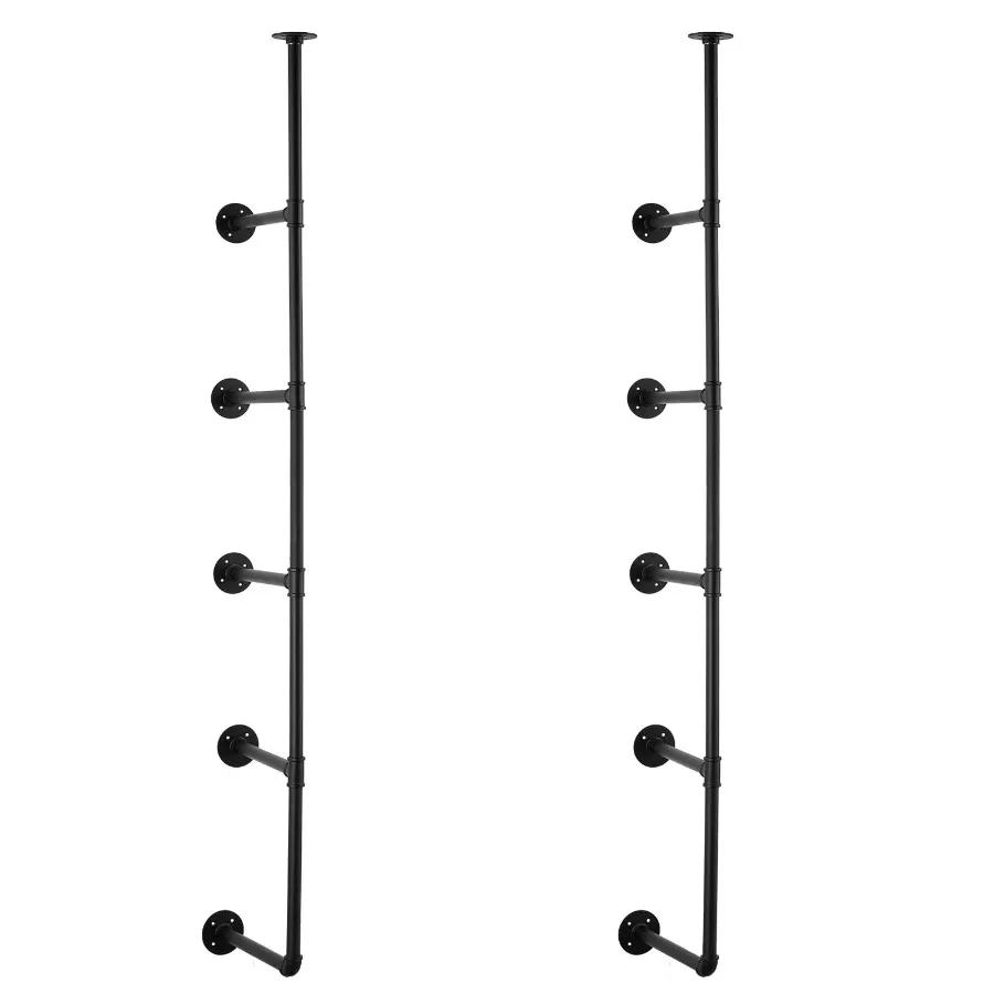 Industrial Pipe Shelf 5 Tier 2PCS 9.84in W Wall-Mount Planks Not Included Metal Pipe Shelving Unit
Industrial Pipe Shelf 5 Tier 2PCS 9.84in W Wall-Mount Planks Not Included Metal Pipe Shelving Unit