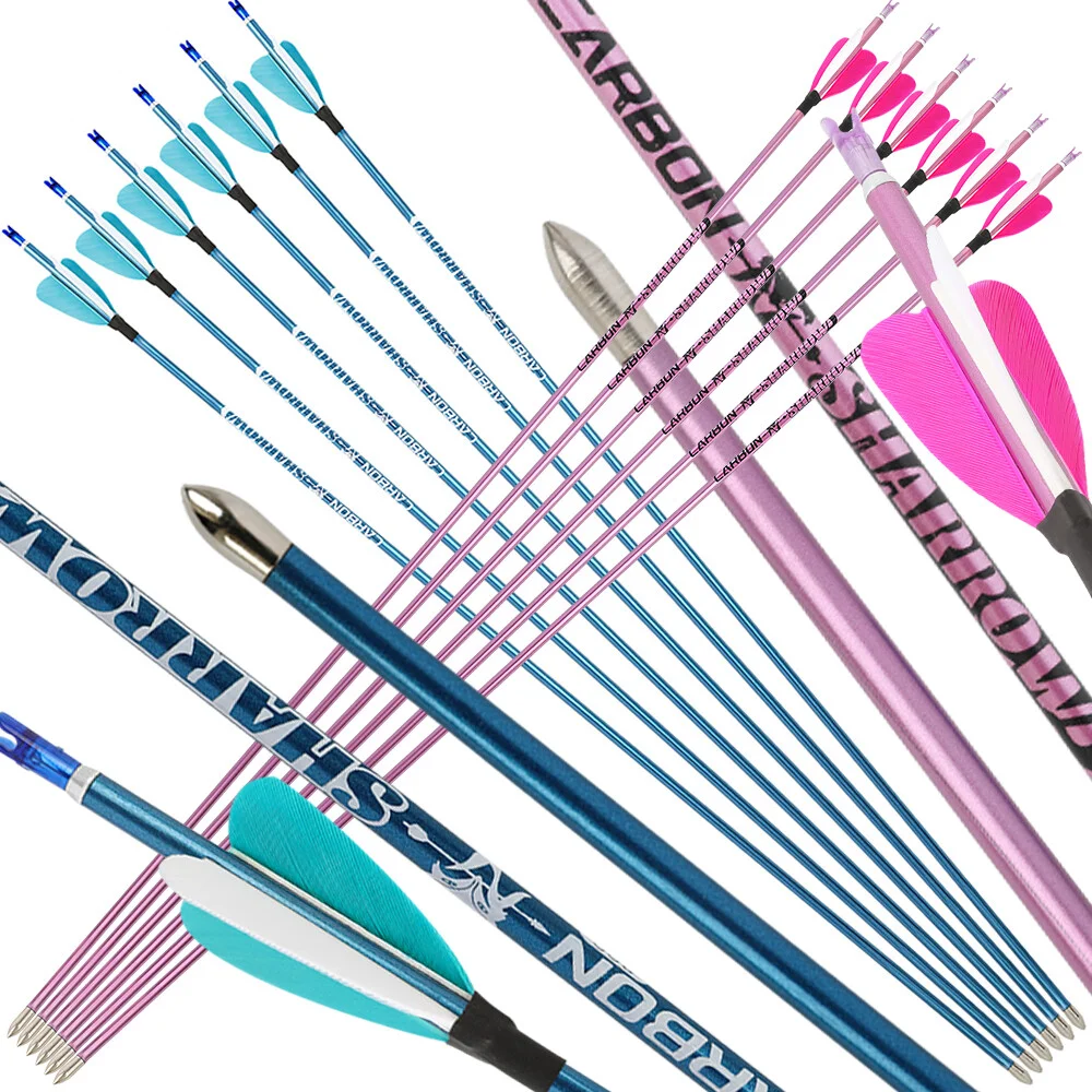 6/12pcs 32inch Pure Carbon Arrow SP400-1000 Archery ID4.2mm Arrow Shaft Pin Nock 80/100gr Arrowhead Bow Hunting Shooting Target
6/12pcs 32inch Pure Carbon Arrow SP400-1000 Archery ID4.2mm Arrow Shaft Pin Nock 80/100gr Arrowhead Bow Hunting Shooting Target