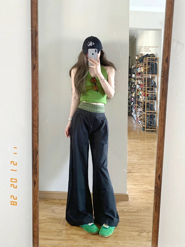 Брюки с высокой талией в клетку, широкие, повседневные, для высоких женщин, летние, удлиненные, с узором, свободного кроя
Брюки с высокой талией в клетку, широкие, повседневные, для высоких женщин, летние, удлиненные, с узором, свободного кроя