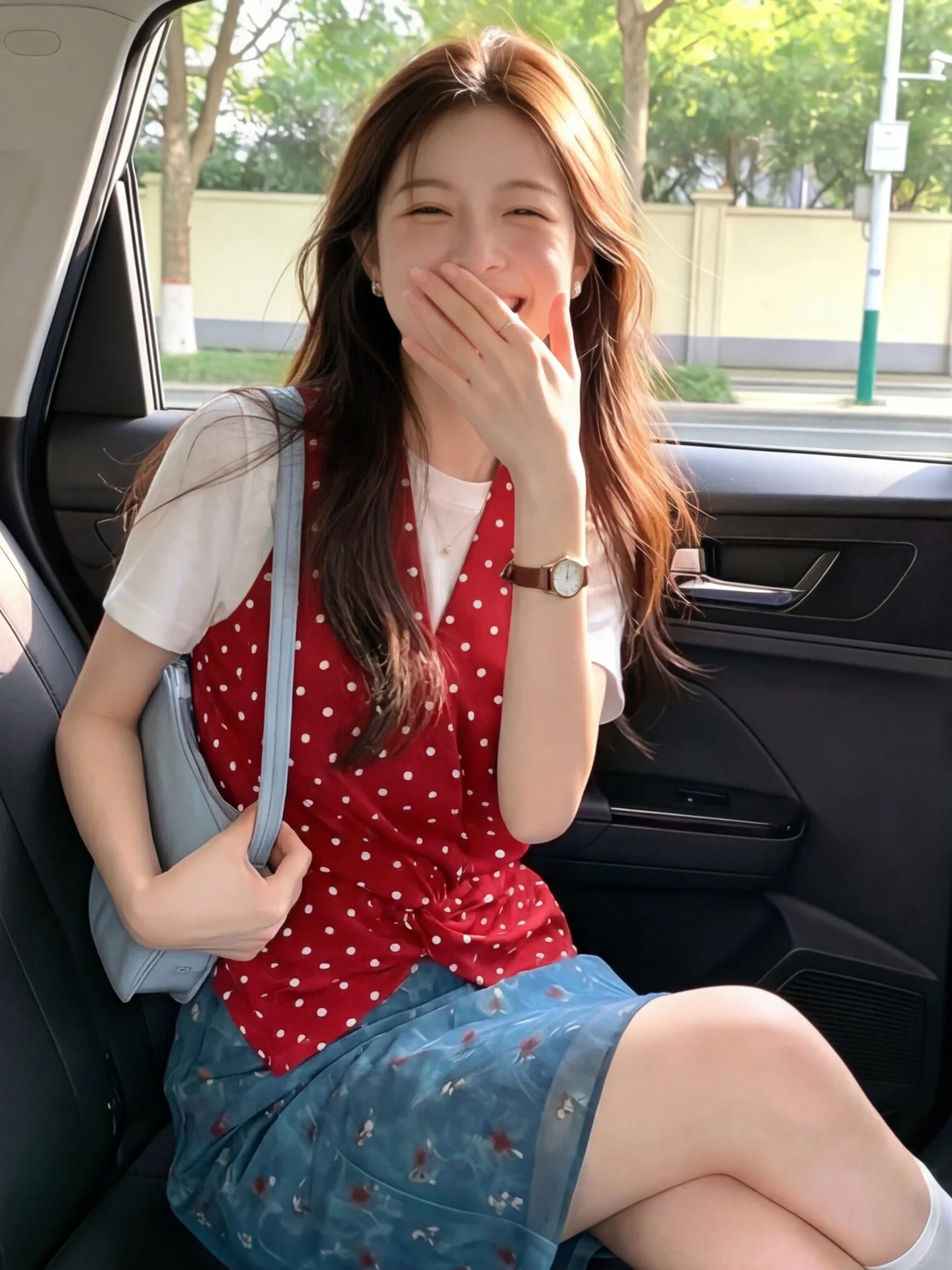 Retro Red Polka Dot Vest Women's Summer Outerwear V-Neck Knot Design Slimming Sleeveless Cannon Shoulder Top City Walk
Retro Red Polka Dot Vest Women's Summer Outerwear V-Neck Knot Design Slimming Sleeveless Cannon Shoulder Top City Walk