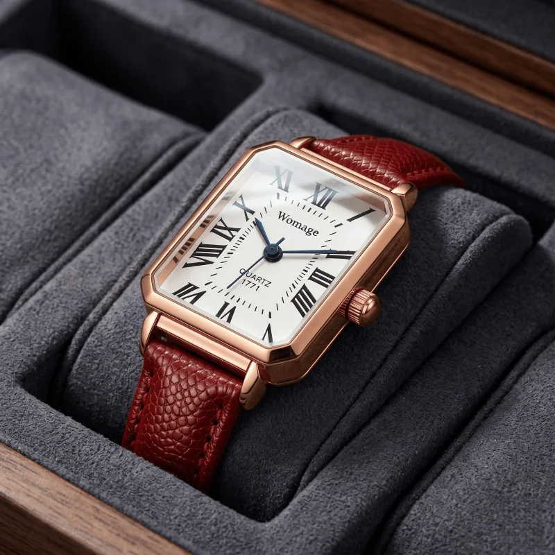 Fashion Retro Womens Watch Simple Square Leather Strap Ladies Quartz Wristwatch Elegant Dress Female Clock Gift relogio feminino
Fashion Retro Womens Watch Simple Square Leather Strap Ladies Quartz Wristwatch Elegant Dress Female Clock Gift relogio feminino