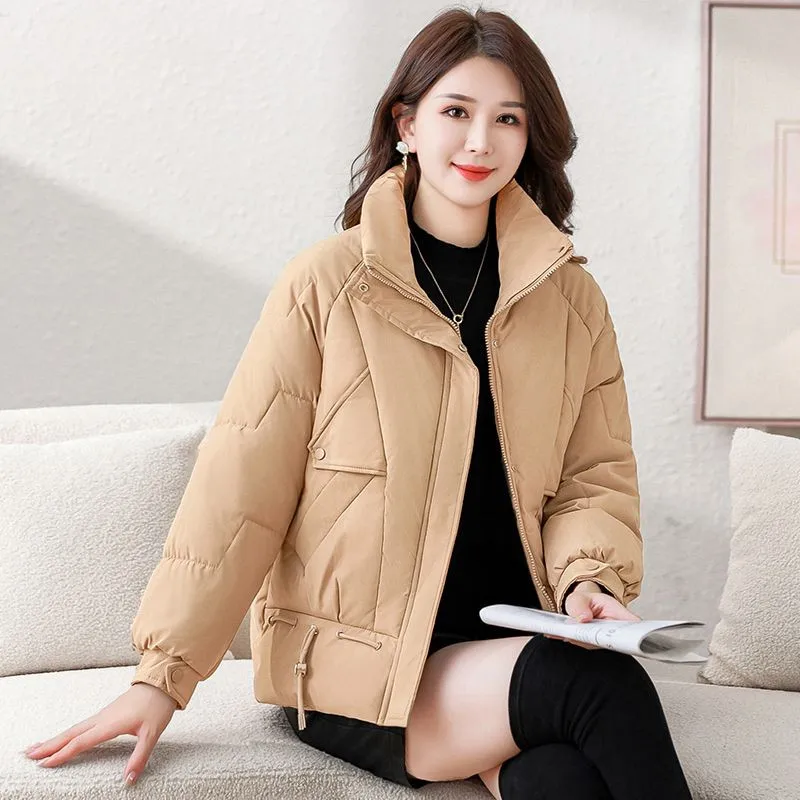 Warm Cotton Padded Coat Women's Winter 2025 New Coat Fashion Loose Female Slim Parkas Cotton Jacket Warm Design Sense Overcoat 
Warm Cotton Padded Coat Women's Winter 2025 New Coat Fashion Loose Female Slim Parkas Cotton Jacket Warm Design Sense Overcoat