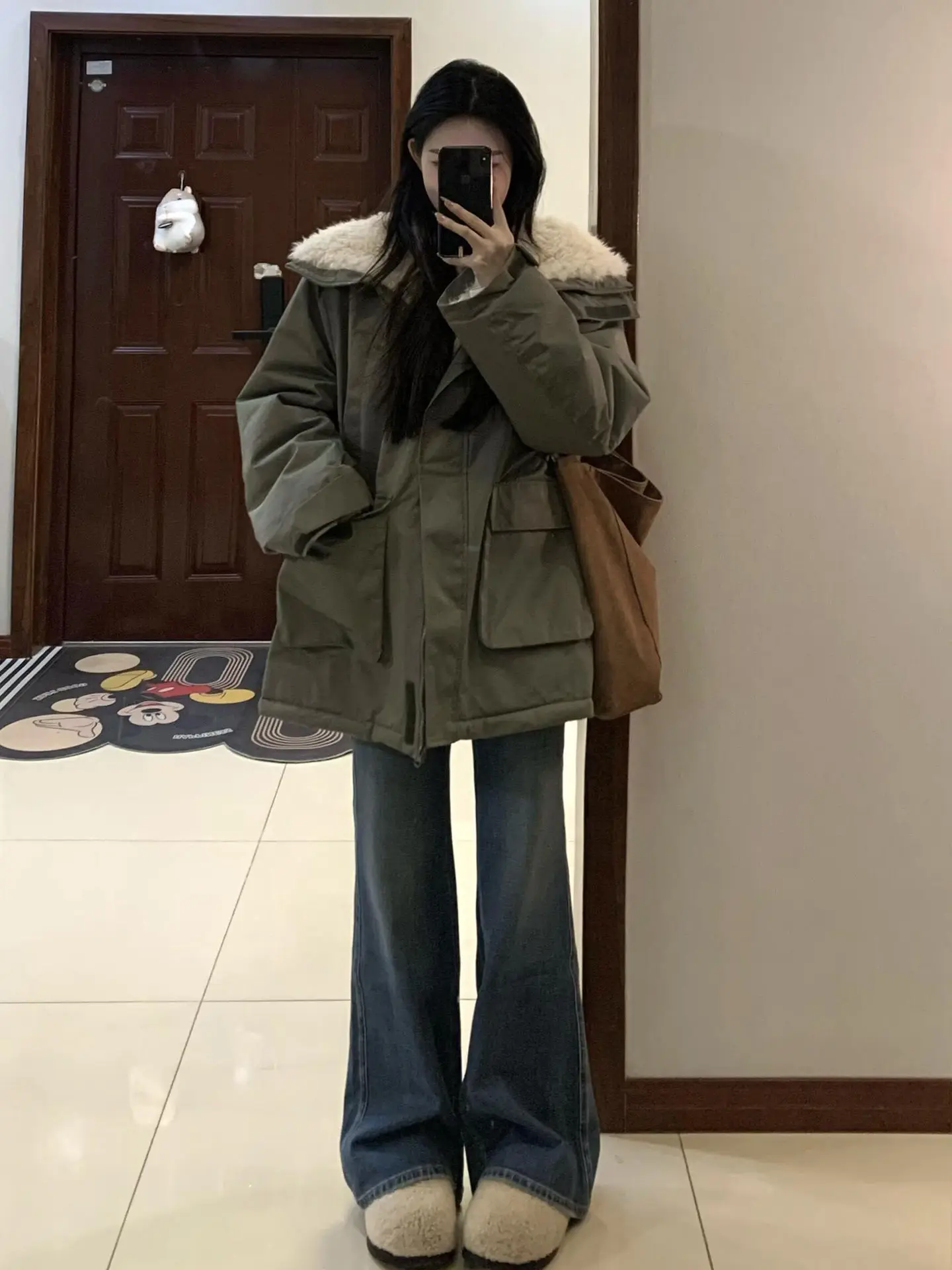 Parkas Jacket Woman Womens Winter Loose-Fit Coating Buttoned Camouflage Cute Laced Teens Pointed Waist-Closed Side-Button Trendy
Parkas Jacket Woman Womens Winter Loose-Fit Coating Buttoned Camouflage Cute Laced Teens Pointed Waist-Closed Side-Button Trendy