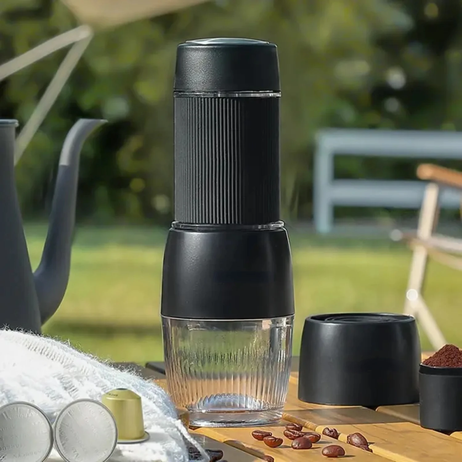 Travel Espresso Maker 2 in 1 Hot Or Iced Extracion Multi Capsules Portable Coffee Machine
Travel Espresso Maker 2 in 1 Hot Or Iced Extracion Multi Capsules Portable Coffee Machine