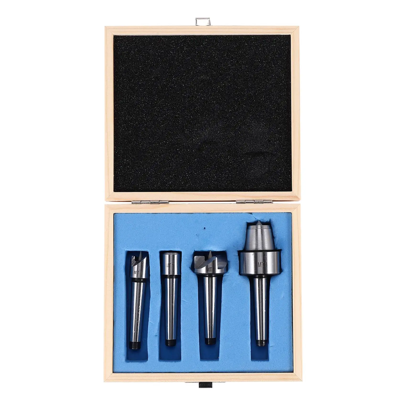 A84X-4Pcs MT1 Wood Lathe Live Center And Drive Spur Cup MT1 Arbor With Wooden Case
A84X-4Pcs MT1 Wood Lathe Live Center And Drive Spur Cup MT1 Arbor With Wooden Case