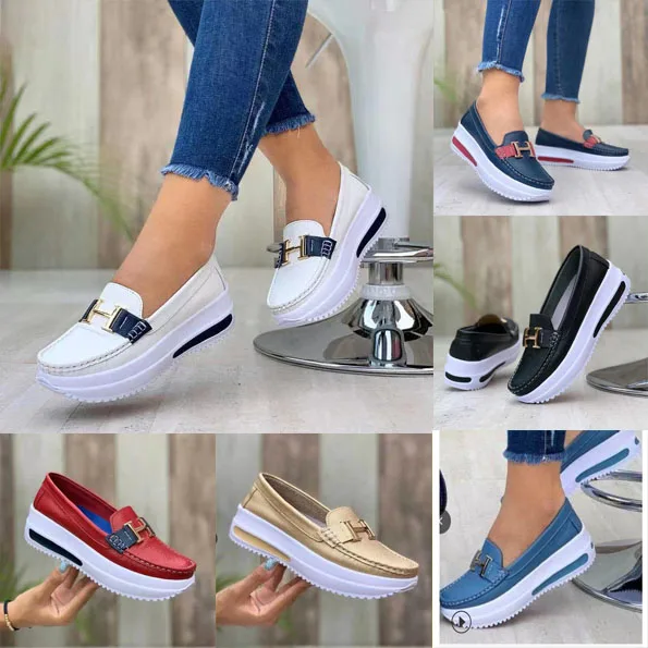 Comfortable Non Slip Flat Bottom Women's Sports Shoes Fashion Thick Casual Shoes
Comfortable Non Slip Flat Bottom Women's Sports Shoes Fashion Thick Casual Shoes